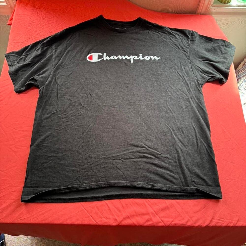 Black Champion casual tee- Men's 2XL